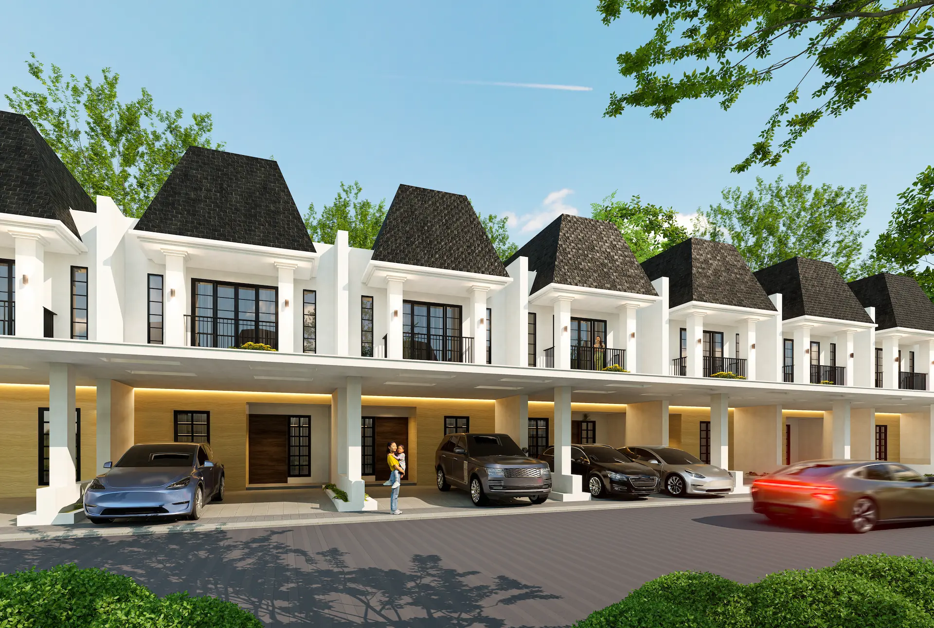 Rumah Type 6x15 - 3 kamar tidur dengan taman belakang